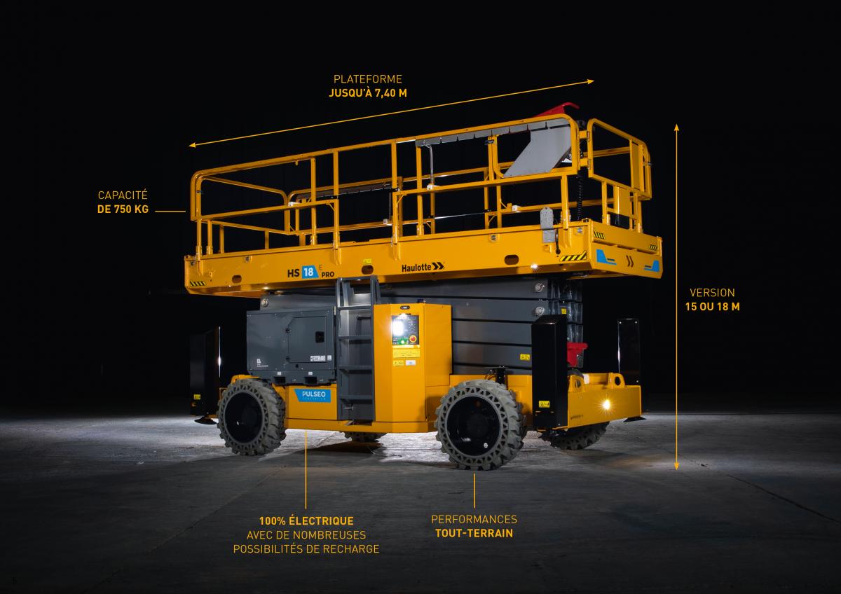 Nacelle Ciseaux Diesel tout terrain 12, 15 M