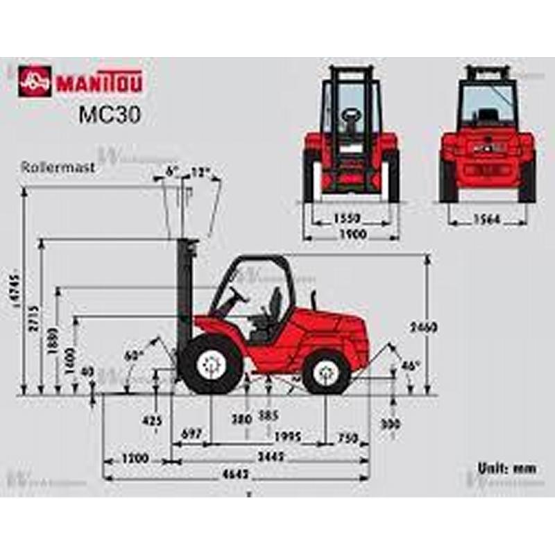 chariot elevateur tout terrain  diesel