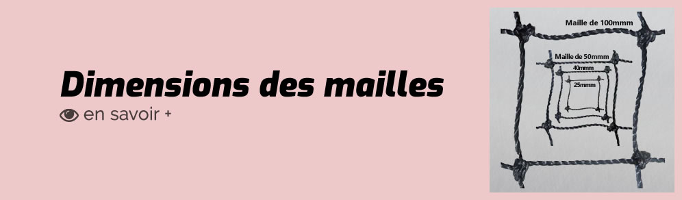 dimensions des mailles